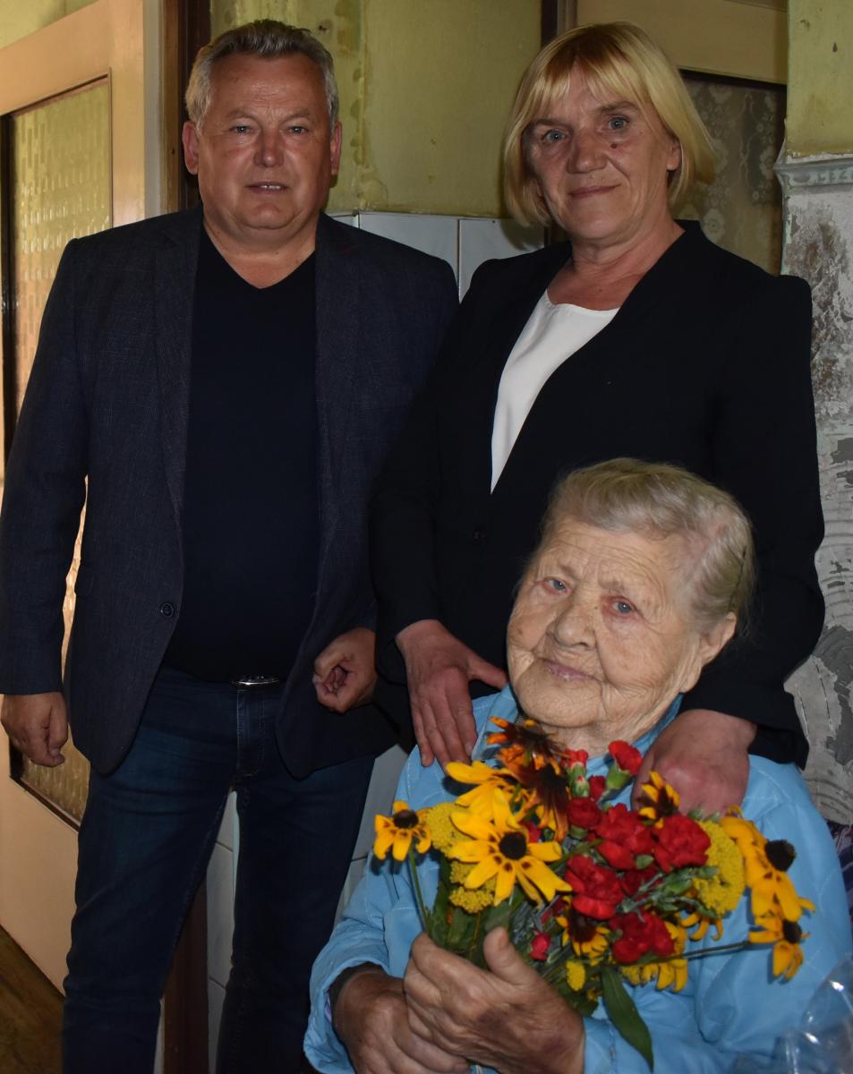 95-te urodziny najstarszej mieszkanki Sołectwa Żuków
