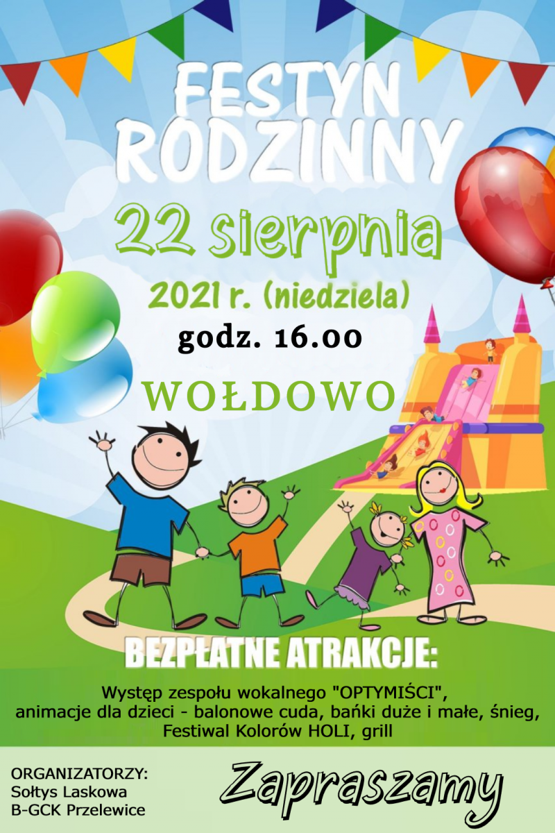 Zaproszenie na Festyn w Wołodowie