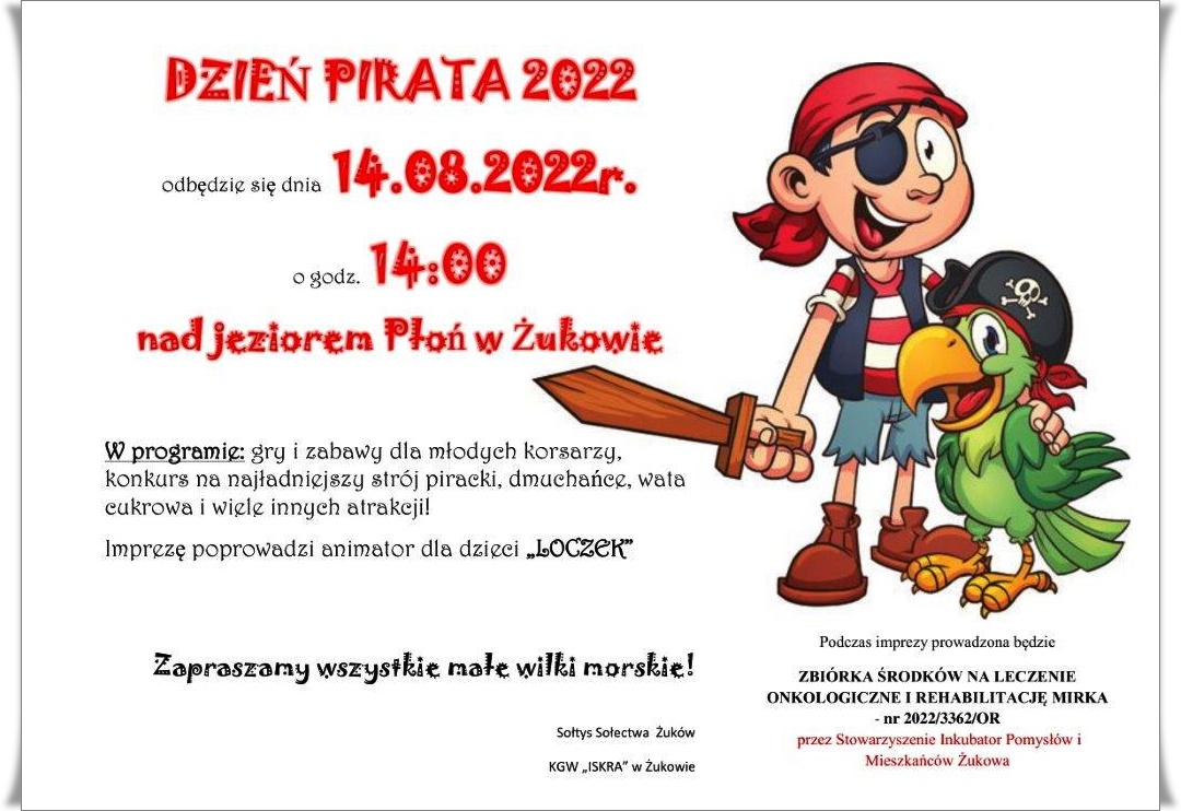 Dzień Pirata w Żukowie - 14.08.2022r.