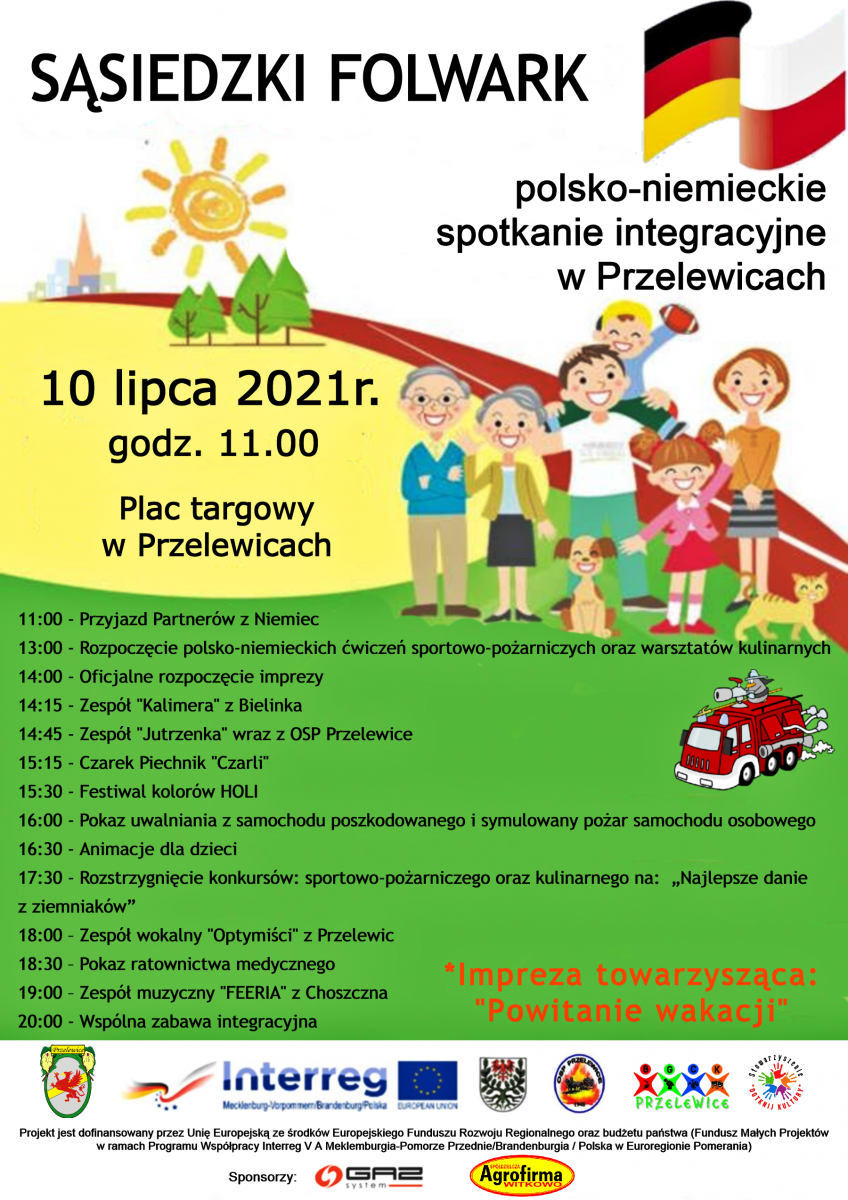 Zaproszenie na Sąsiedzki Folwark - Polsko-Niemieckie Spotkanie Integracyjne wraz z Powitaniem Wakacji